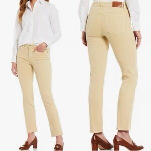 Ralph‎ Lauren Women’s Tan Straight Leg Jeans Size 16